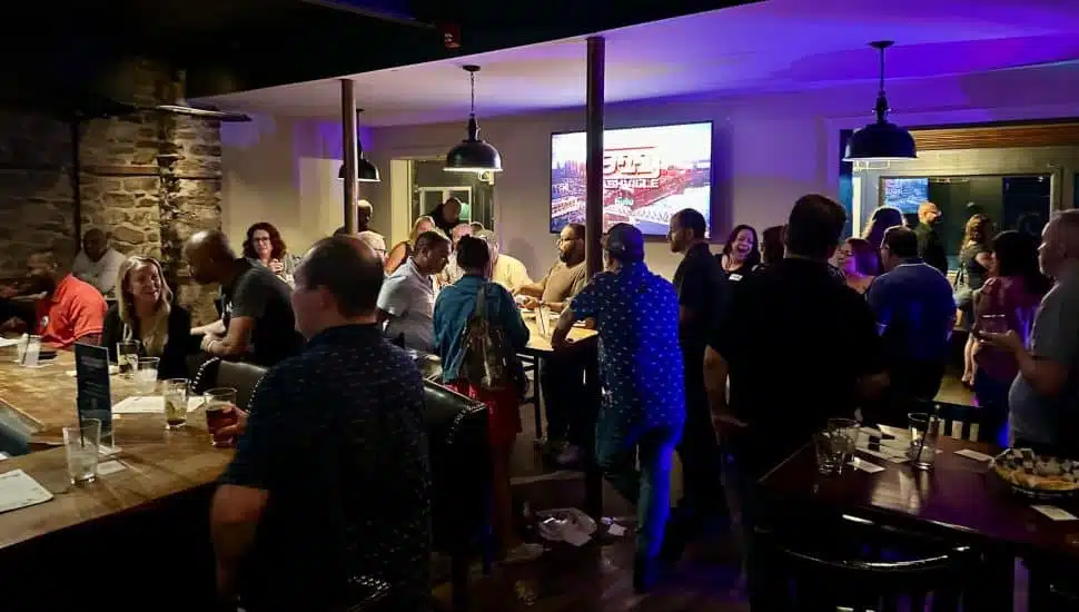BeVisionary event at a restaurant with lots of people.