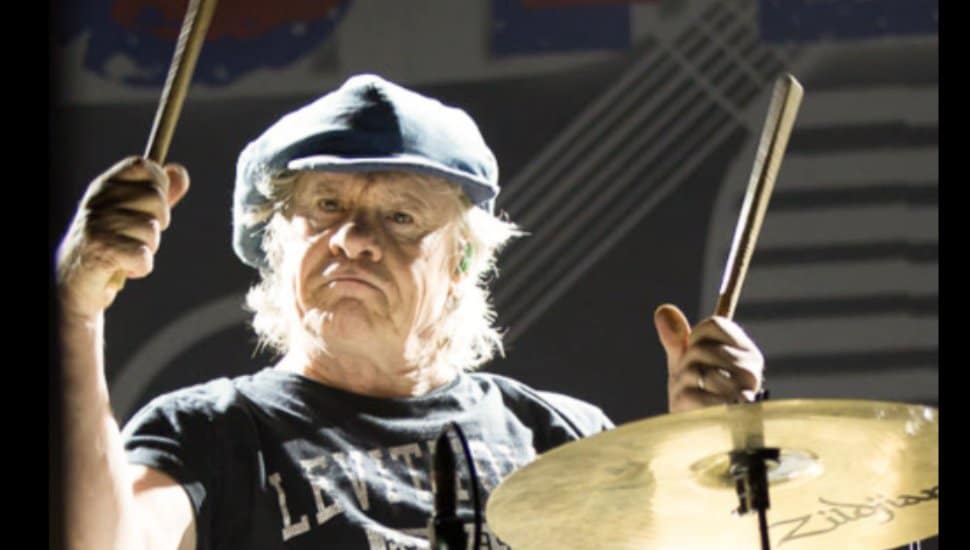 David Uosikkinen on the drums.