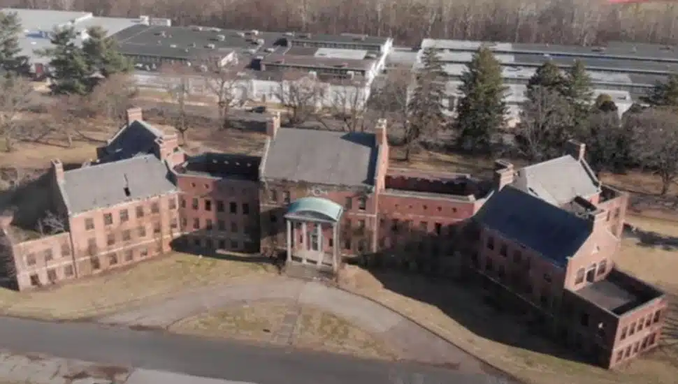 Aerial view of Norristown State Hospital.