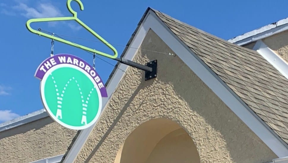 The Wardrobe sign hangs above one of their locations.