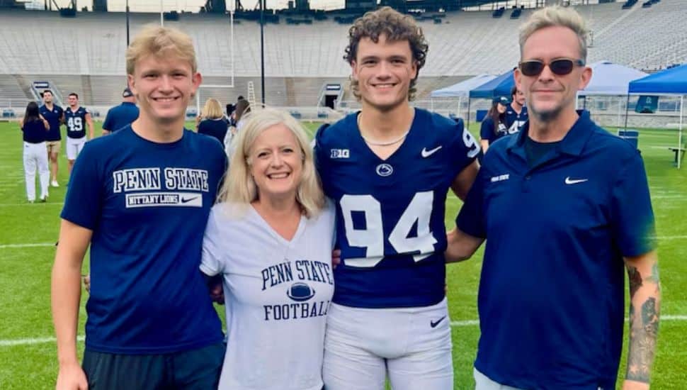 Barker family at Penn State.