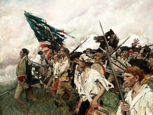 Battle of Brandywine painting by Howard Pyle.