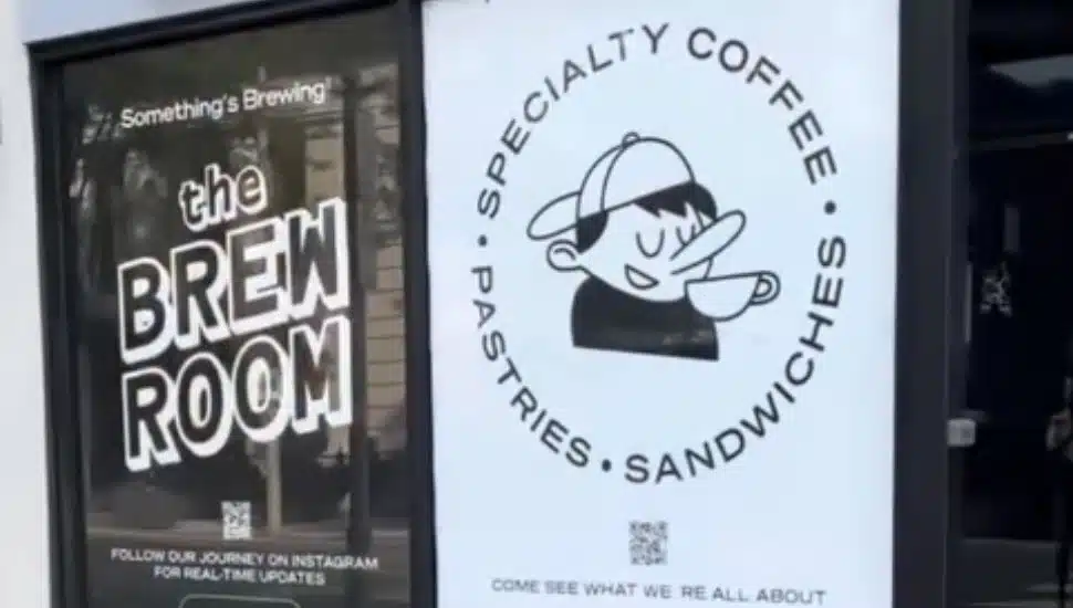 The facade of the forthcoming Brew Room in Ardmore.