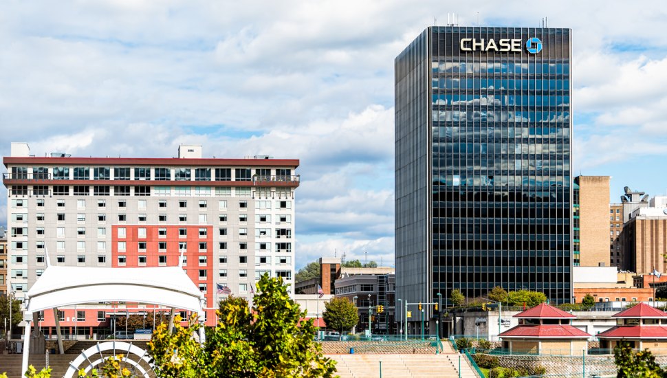 Chase Bank HQ building.