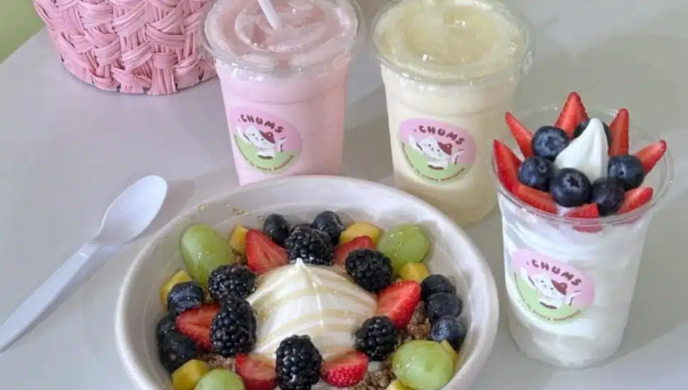 A yogurt bowl from Chums in Ardmore.