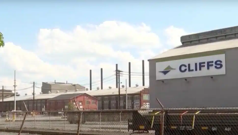 Outside of former Cleveland Cliffs steel mill site in Conshohocken.