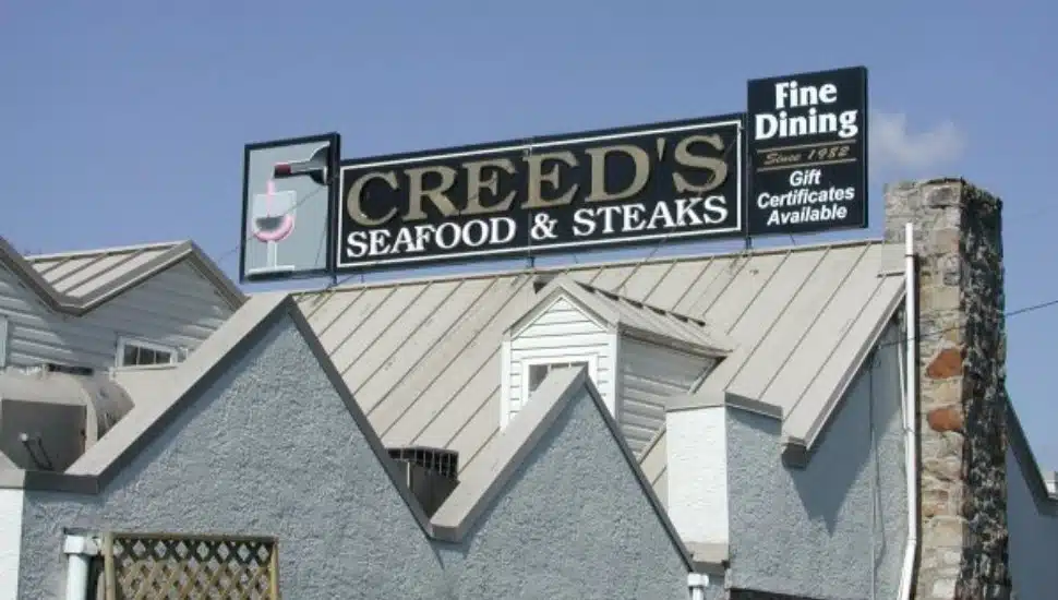 Creed's Seafood and Steakhouse in King of Prussia.