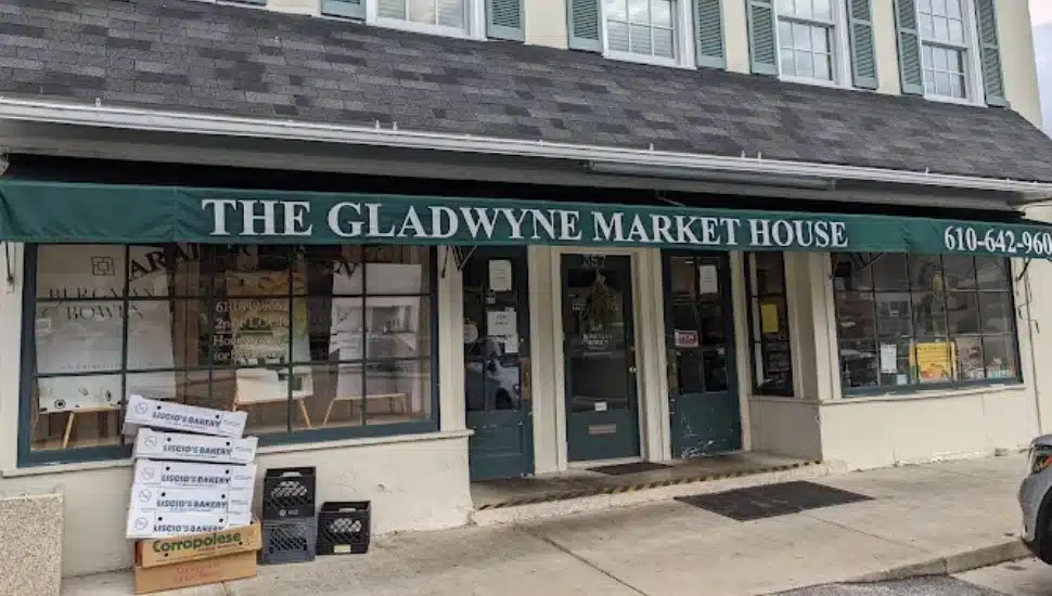 The facade of the Gladwyne Market.