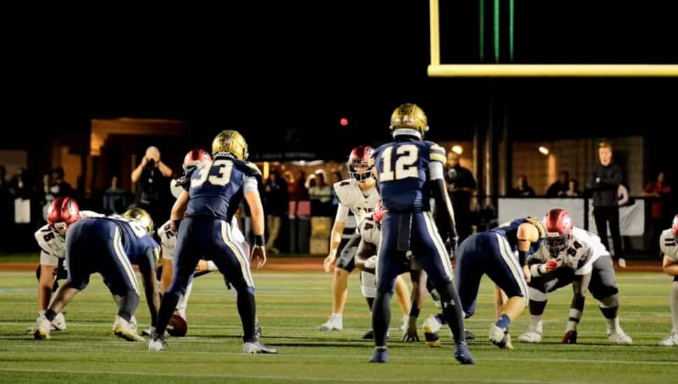 La Salle College High School football team lines up against St. Joe's Prep
