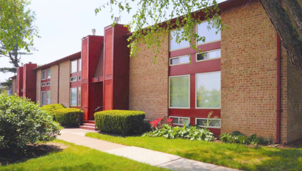 An apartment unit at North Crossing Apartments.