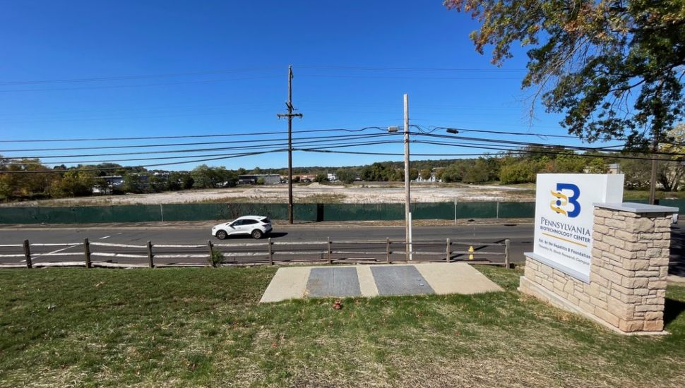 Plot of land across from Pennsylvania Biotechnology Center.