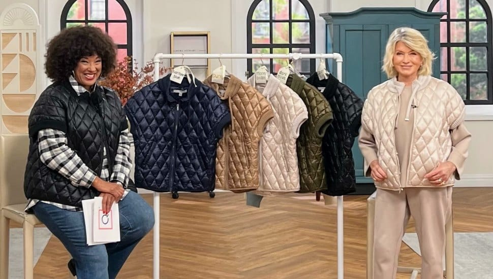 Martha Stewart at QVC studio.