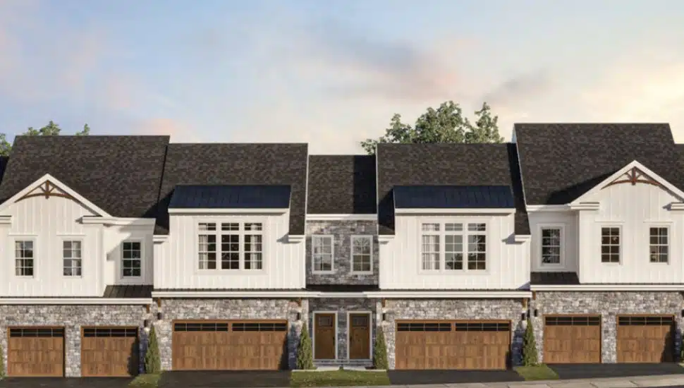 A rendering of the new resedencies in Plymouth Meeting by Sal Paone Builder.