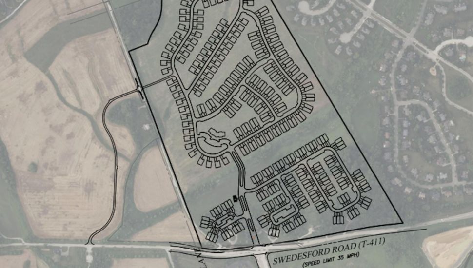 Toll Brothers Exton property plan.