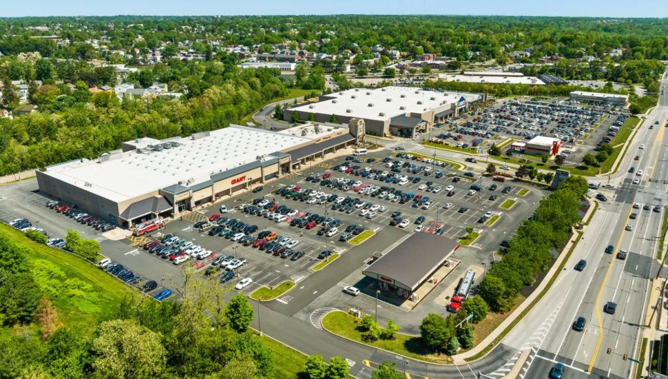 An aerial view of the Quarry Center in Havertown.