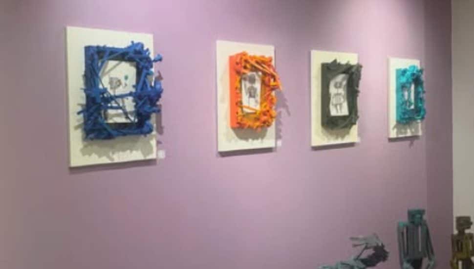 Art from Jake Weinstein's "Clankers" exhibit.
