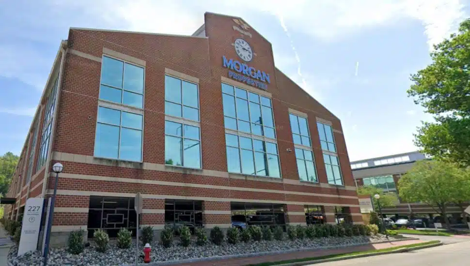 The facade of the Morgan Properties headquarters.