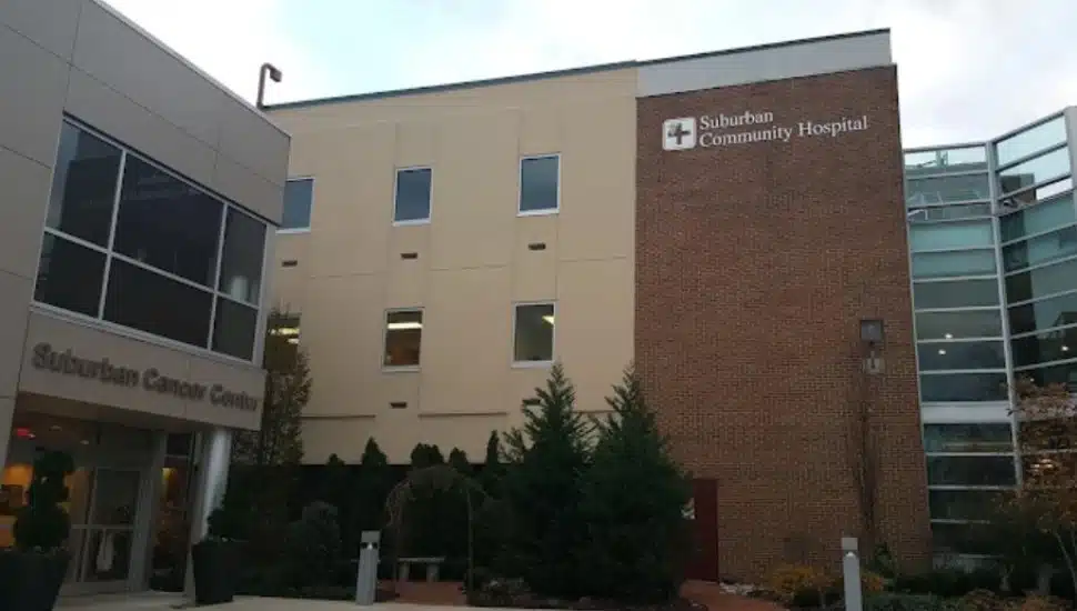 Outside of the Suburban Behavioral Health campus.
