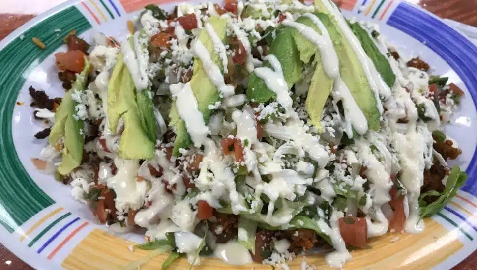 Close up of a Mexican dish from El Primo.