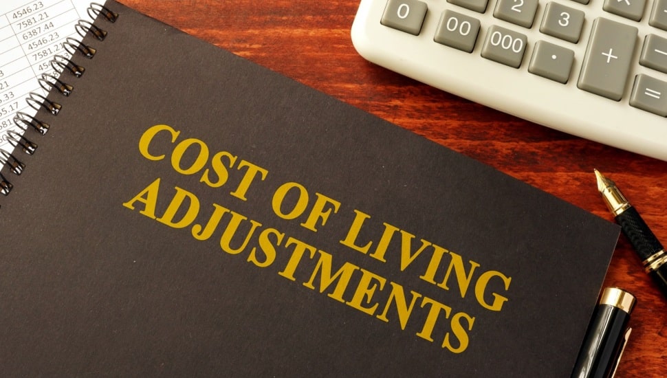 Book with title Cost of Living Adjustments.