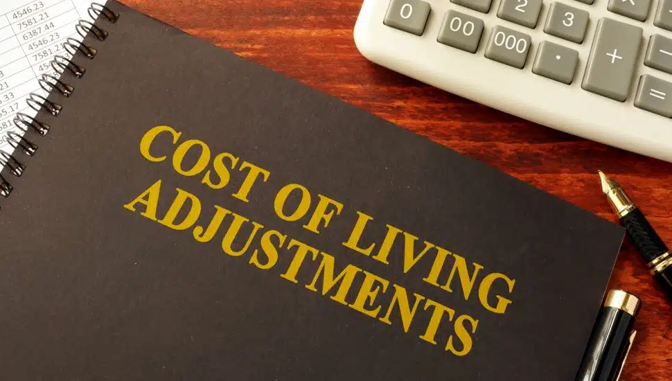 Book with title Cost of Living Adjustments.