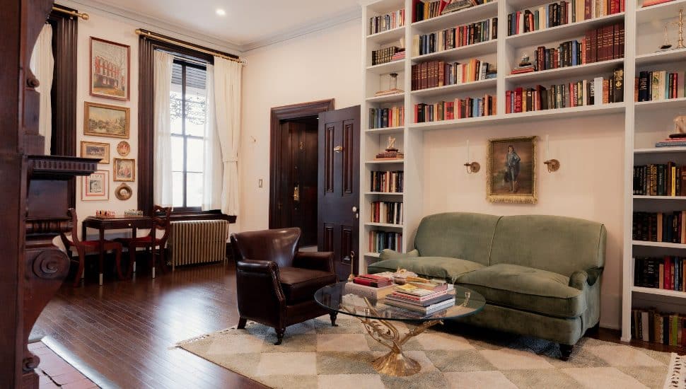The communal lounge at West Chester's Bookhouse at Faunbrook.