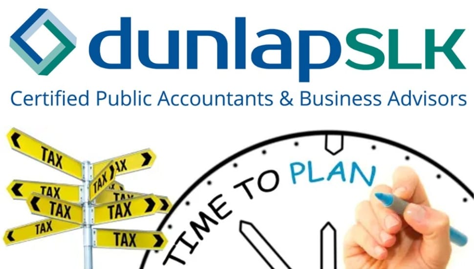 Graphic promoting tax strategies.