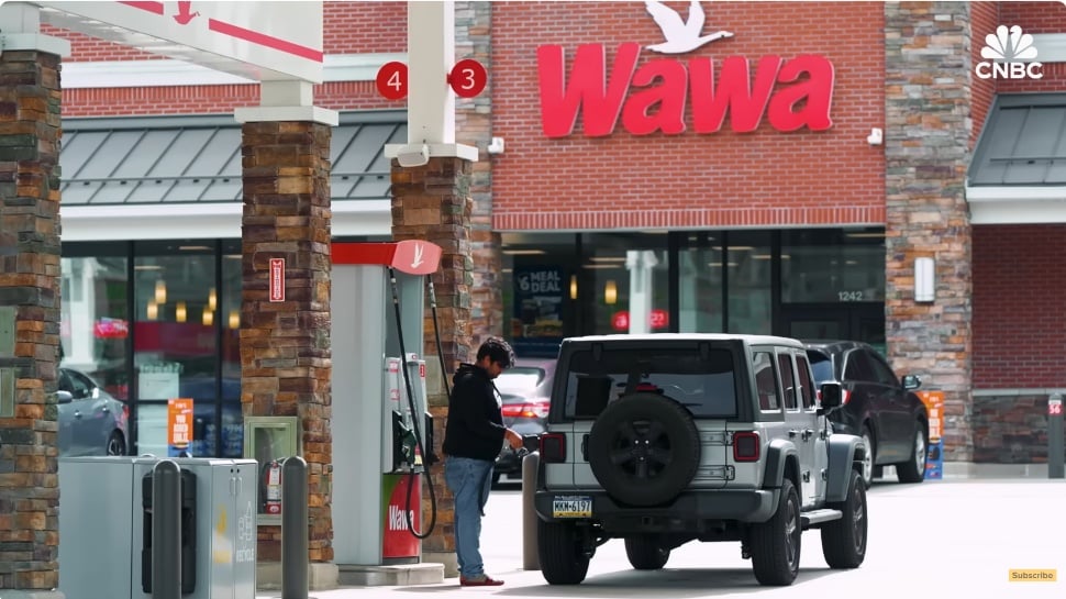 Getting Gas at Wawa