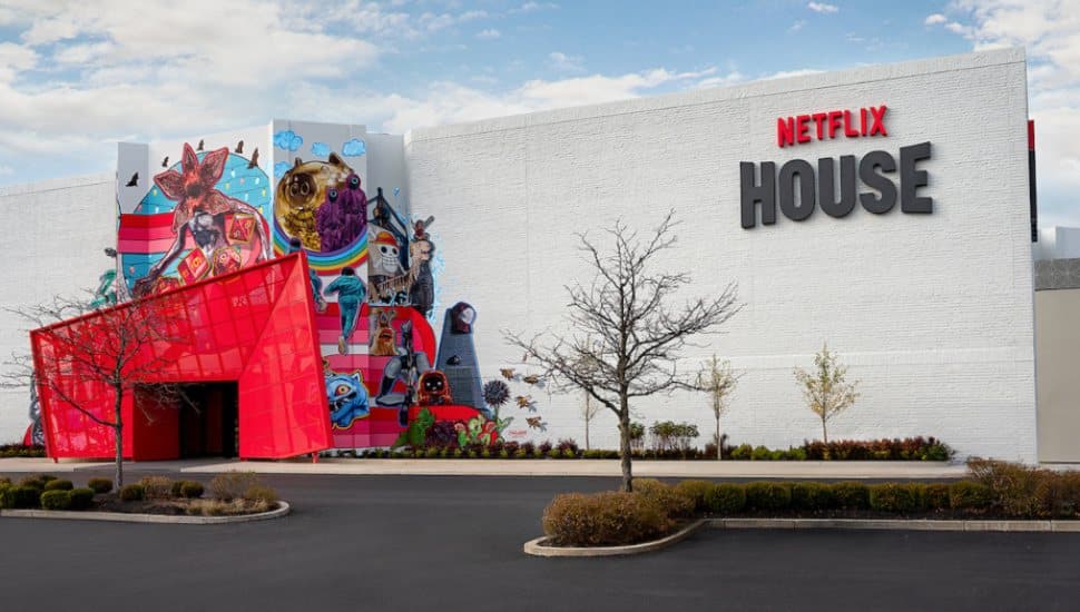The facade of the Netflix House.