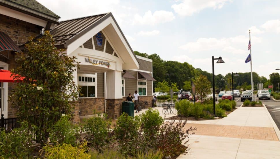 The Valley Forge Turnpike Plaza.