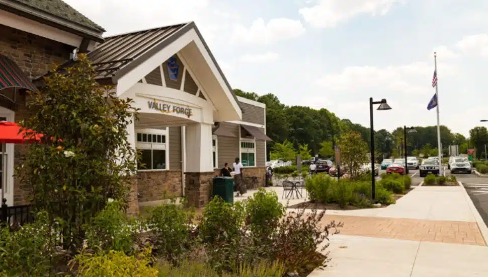 The Valley Forge Turnpike Plaza.