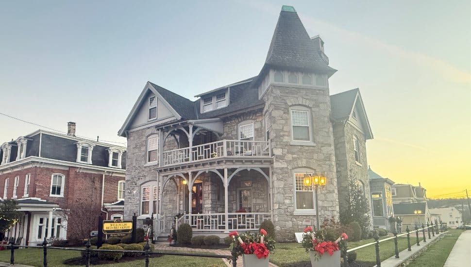 Outside of the Willough Bed + Breakfast in Conshohocken.