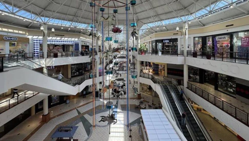 Inside the Willow Grove Park Mall.