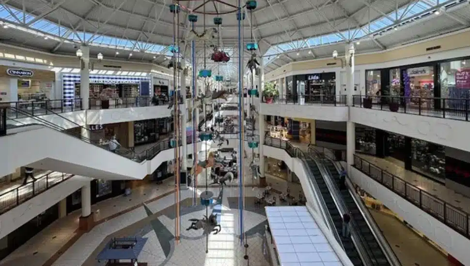 Inside the Willow Grove Park Mall.