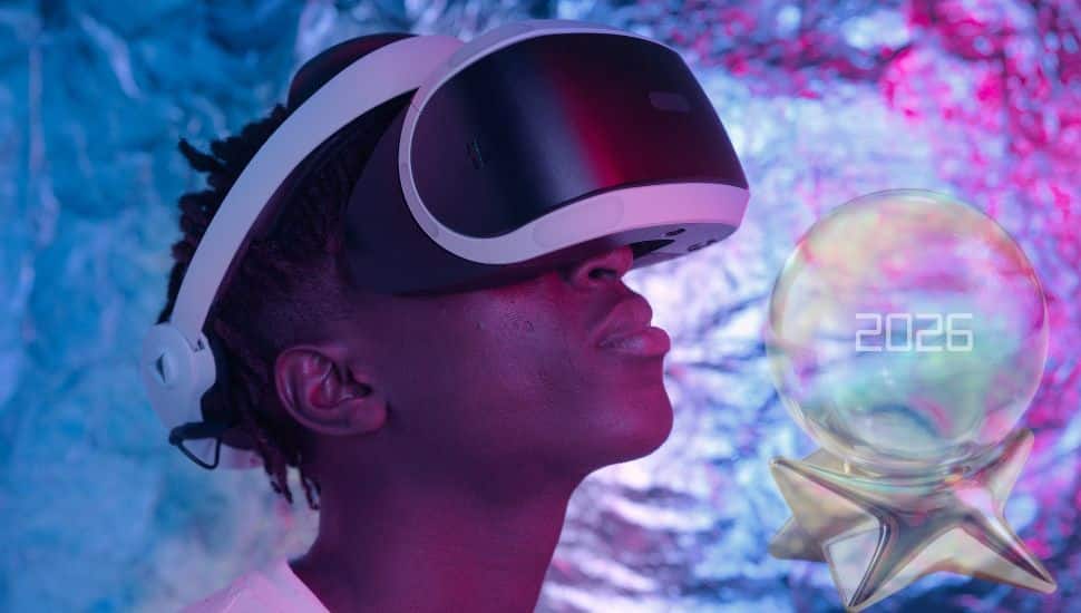 Man wearing Google glasses.
