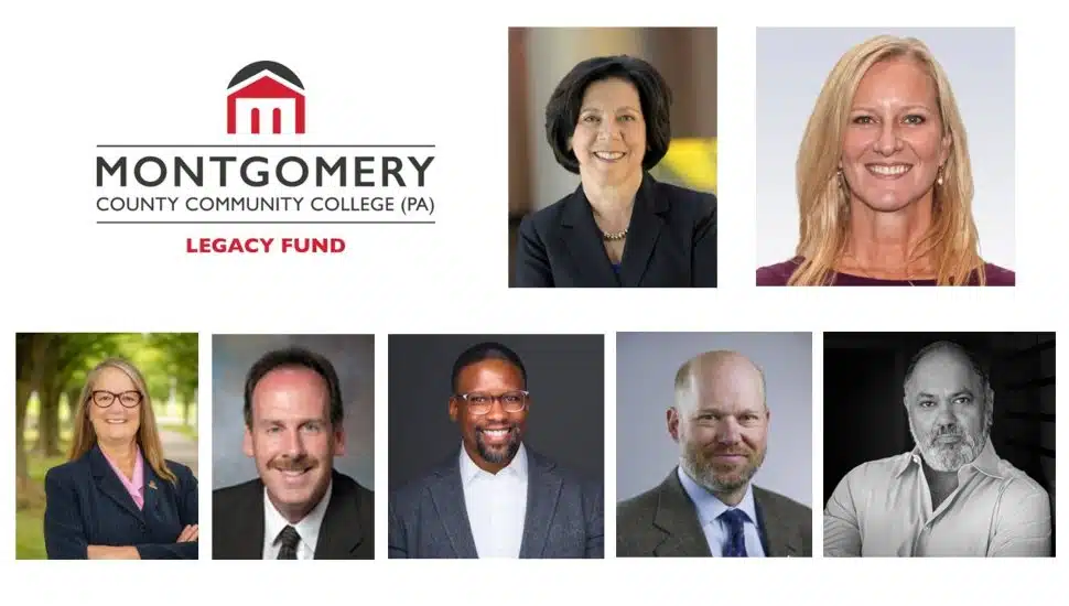 Group photo featuring the inaugural Board of Directors of the Montgomery County Community College (PA) Legacy Fund.