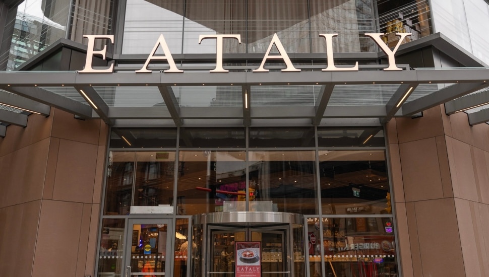 Out front of King of Prussia's Eataly.