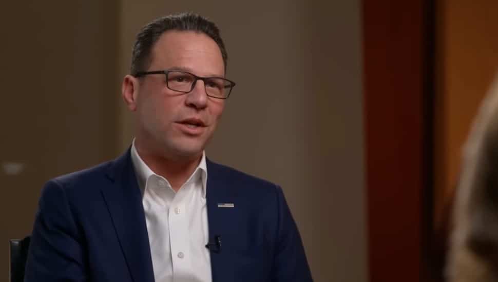 Josh Shapiro sits for an interview.