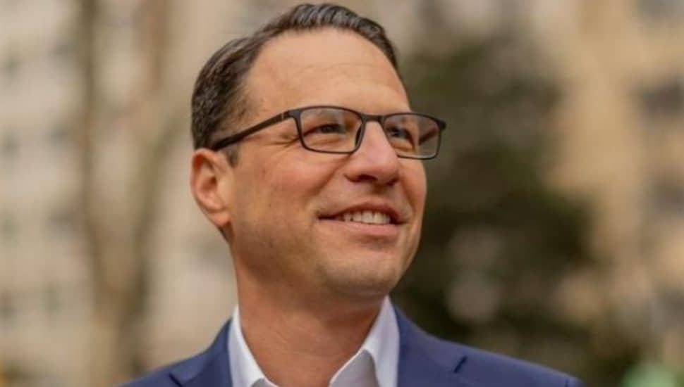 Pennsylvania Governor Josh Shapiro smiles.
