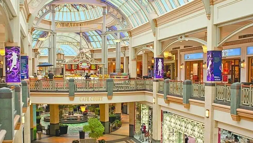 Inside the King of Prussia Mall.