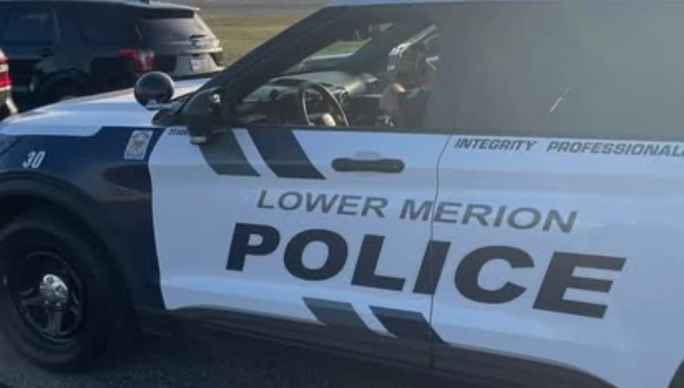 A Lower Merion police cruiser.