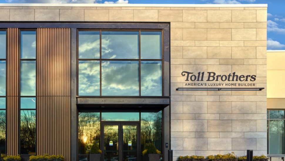 The facade of the building reads Toll Brothers.