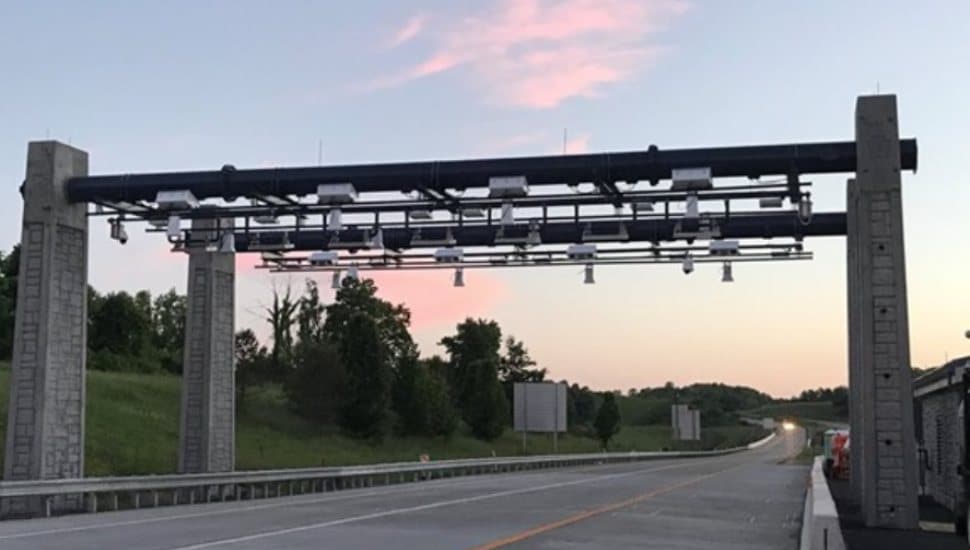 Open road toll reader.