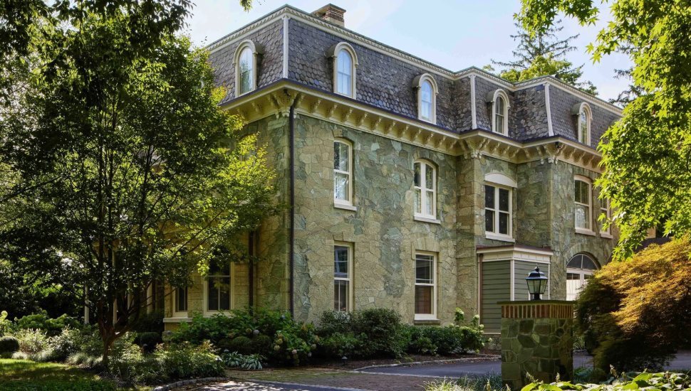 The exterior of West Chester mansion Bleecker Hall.