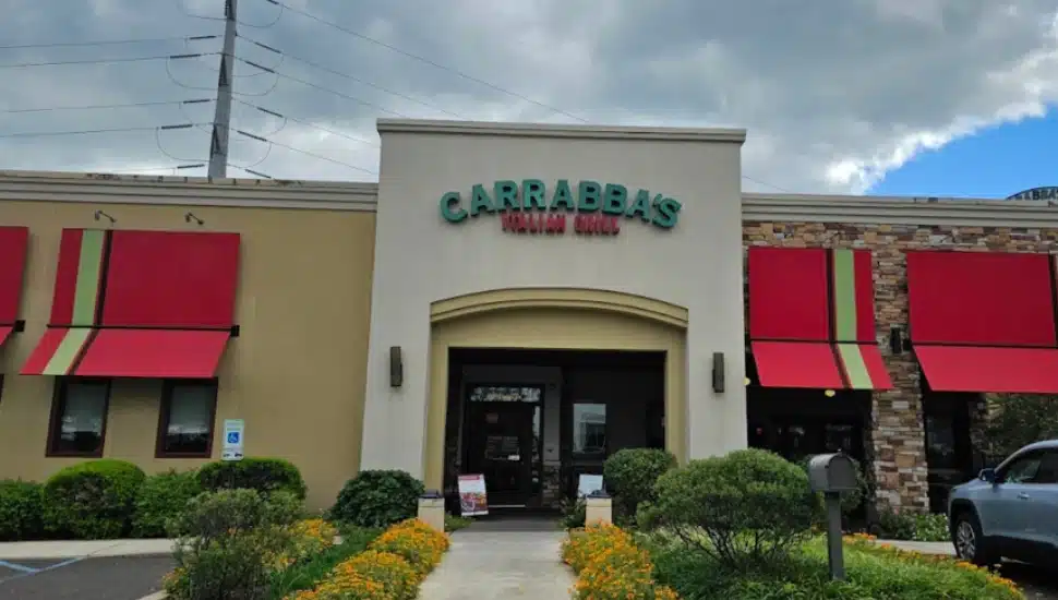 Outside of the former Carrabba's in Willow Grove.