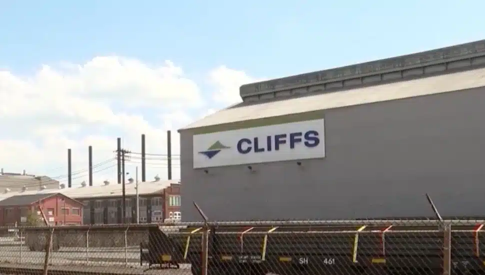 Outside of the former Cleveland Cliffs steel mill in Conshohocken.