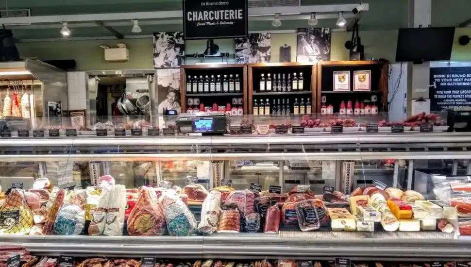 Inside the deli of Ardmore's former Di Bruno Bros.