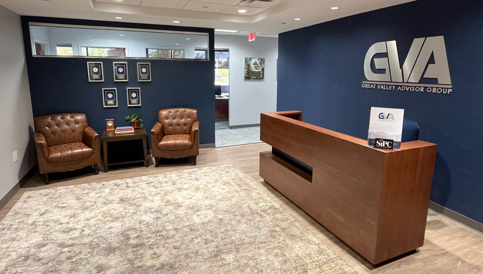 Inside a Great Valley Advisor Group office.