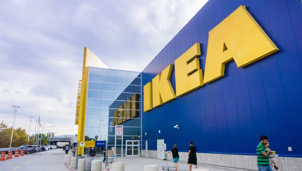 People shopping at the IKEA.