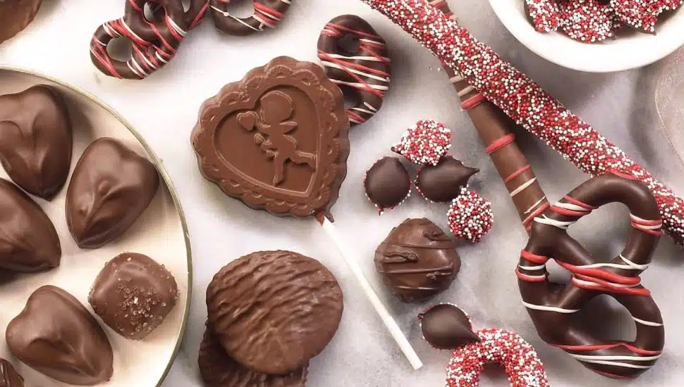 An assortment of Valentine’s Day chocolates from Asher’s.